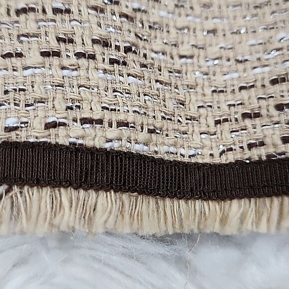 Tweed and Chocolate Brown Skirt Size 14 97% cotton - Picture 2 of 5